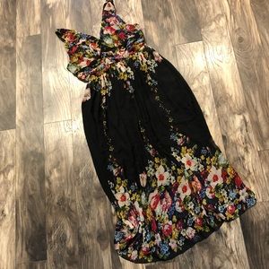 Black & Floral maxi